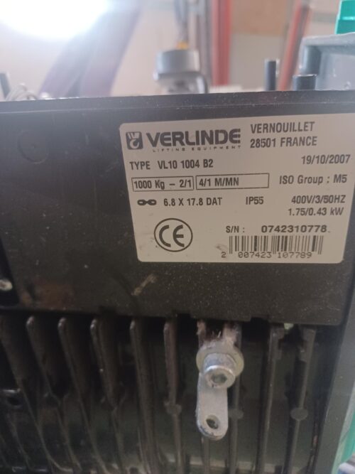 1 tons kæde talje verlinde VL10