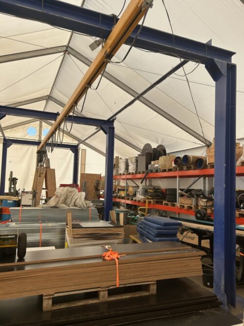 2x500 taljer  talje bane 1000 kg  med stavtiv